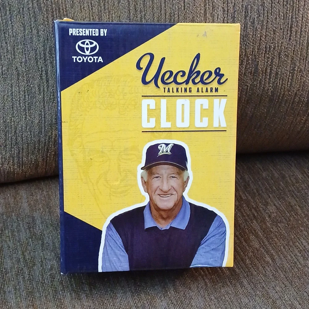 Milwaukee Brewers/ Bob Uecker Talking Alarm Clock